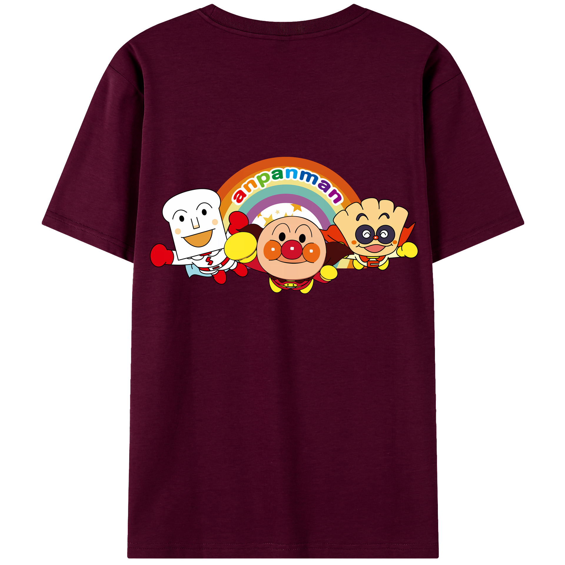 （画像用） アンパンマン Anpanman レディース半袖Tシャツ(バックプリント)